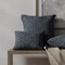 Navy Damask Diamonds Woven Pattern Upholstery Fabric by The Yard - SKU: Lagos Navy